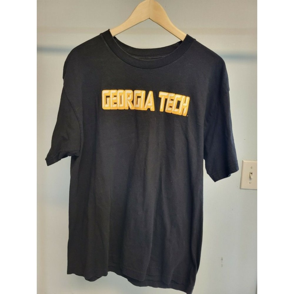 TCX Apparel T-Shirt Men's Size L Black Georgia Tech Yellow Jackets NCAA
